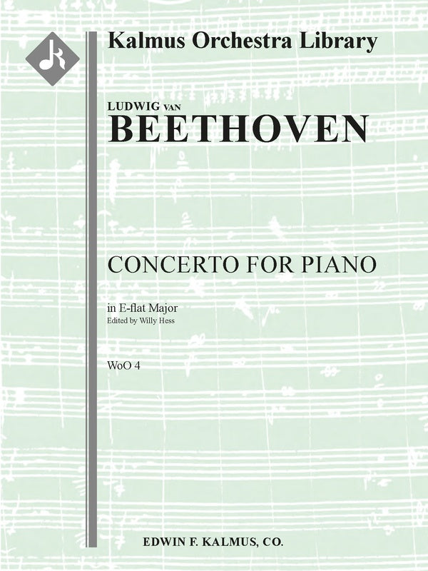 Concerto for Piano in E-flat, WoO 4 Cover Image