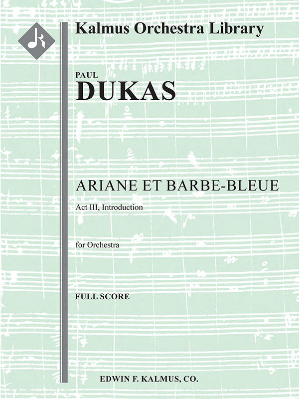 Ariane et Barbe-Bleue: Act III, Introduction Cover Image