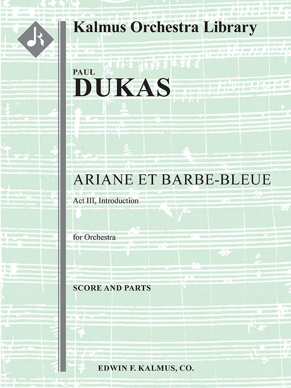 Ariane et Barbe-Bleue: Act III, Introduction Cover Image