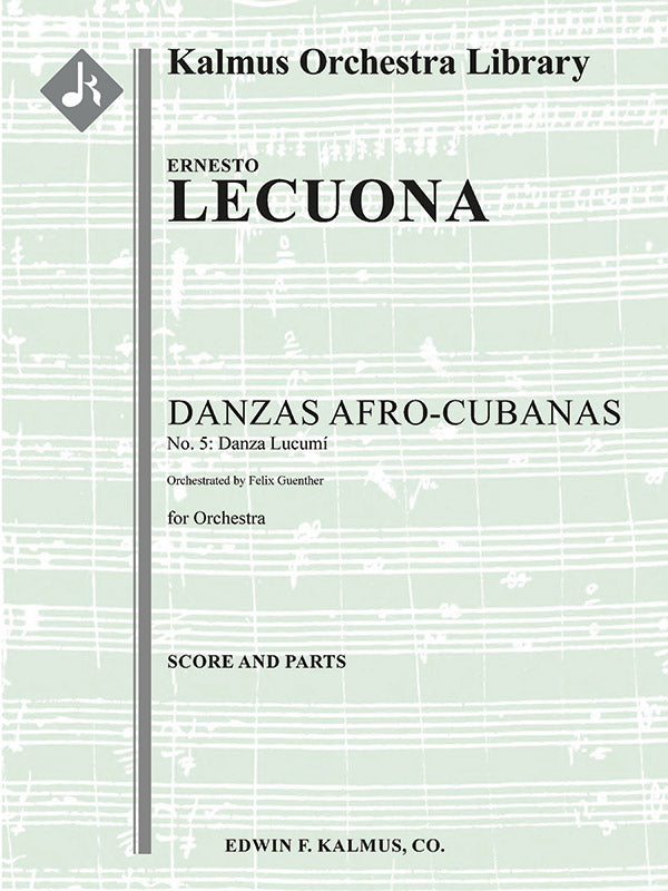 Danzas Afro-Cubanas, No. 5: Danza Lucumi Cover Image