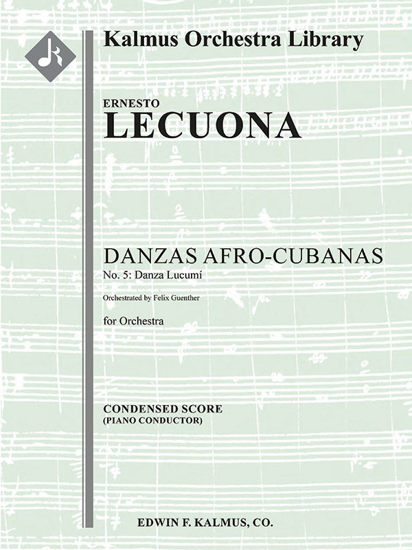 Danzas Afro-Cubanas, No. 5: Danza Lucumi Cover Image
