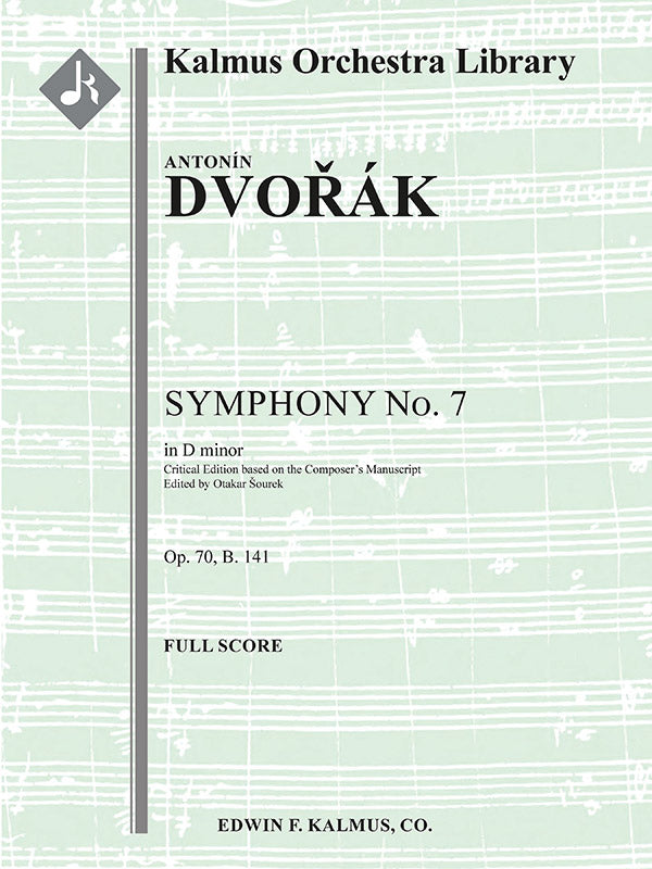 Symphony No. 7 in D Minor, Op. 70, B. 141 (critical edition) Cover Image
