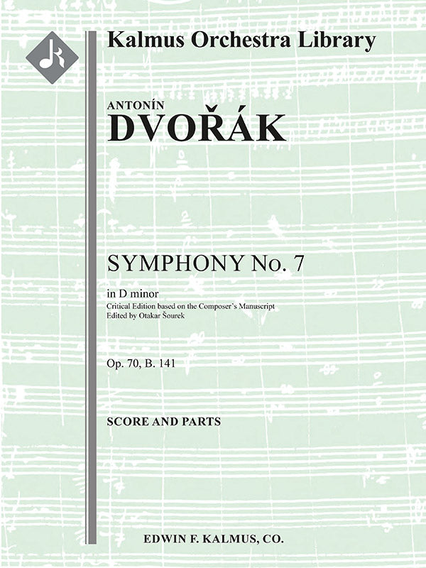 Symphony No. 7 in D minor, Op. 70, B. 141 (critical edition) Cover Image