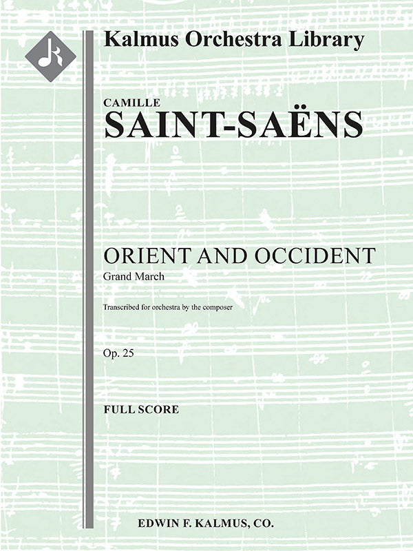 Orient and Occident March, Op. 25 (composer's transcription) Cover Image