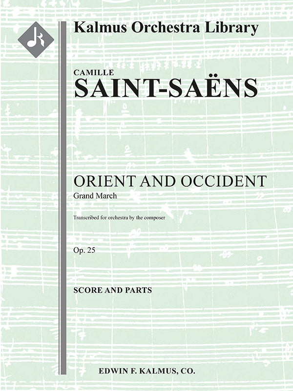 Orient and Occident March, Op. 25 (composer's transcription) Cover Image