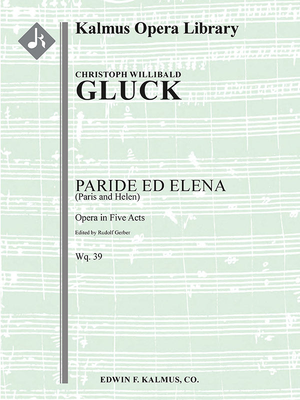 Paride ed Elena (Paris and Helen), Wq. 39 Cover Image