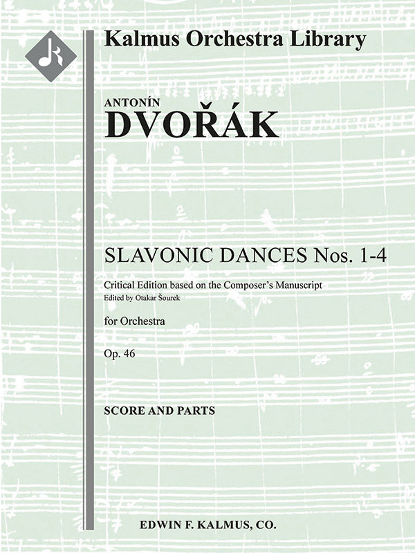 Slavonic Dances Op. 46 Nos. 1-4, critical edition Cover Image