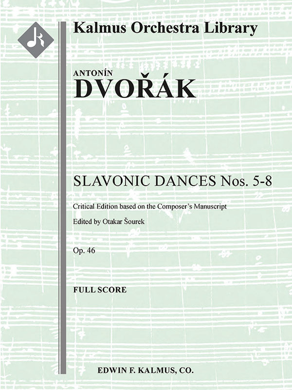 Slavonic Dances Op. 46 Nos. 5-8, critical edition Cover Image