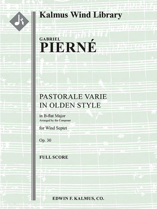 Pastorale Varie in Olden Style, Op. 30 Cover Image