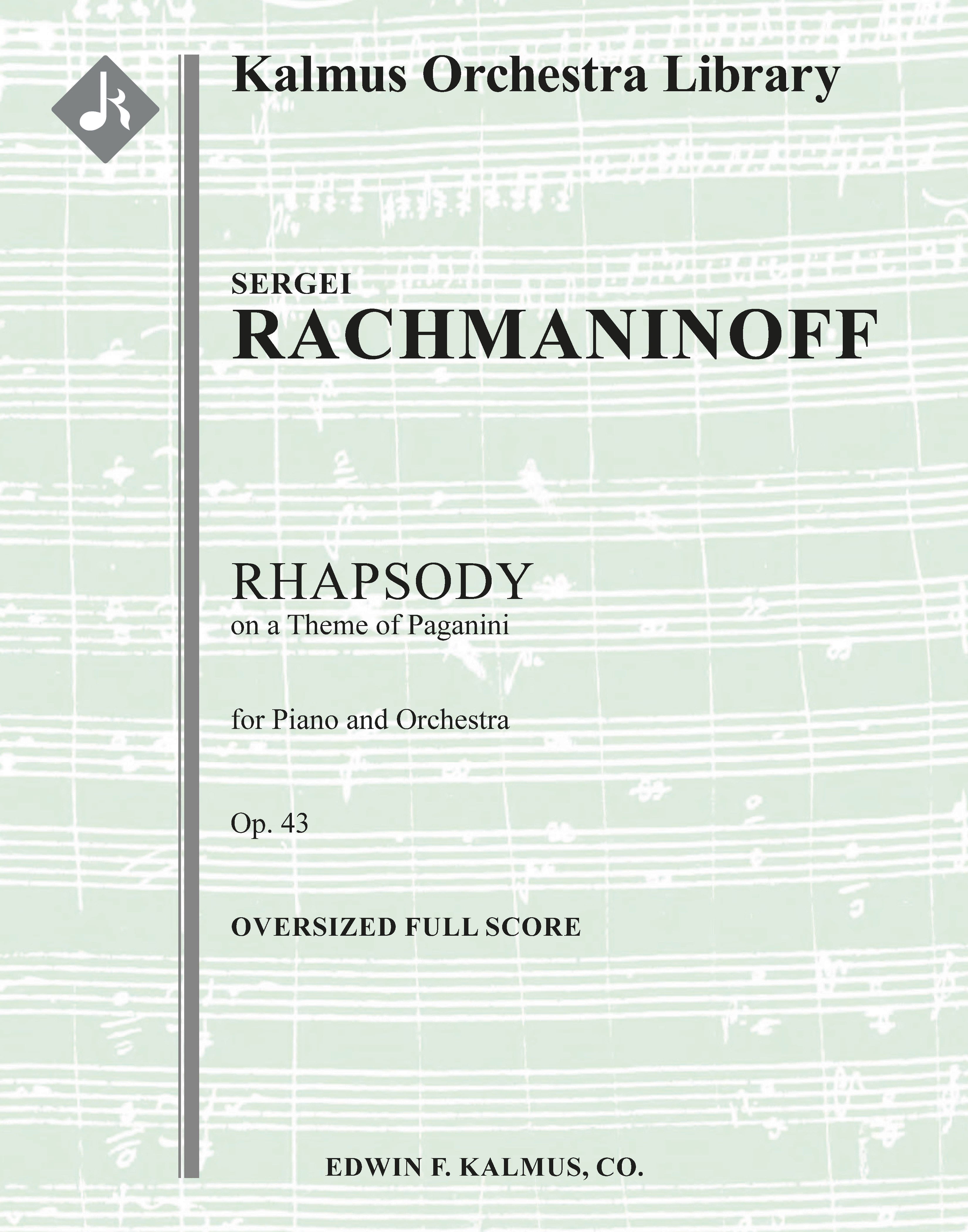 Rhapsody on a Theme of Paganini, Op. 43 Cover Image