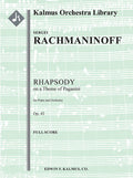 Rhapsody on a Theme of Paganini, Op. 43 Cover Image