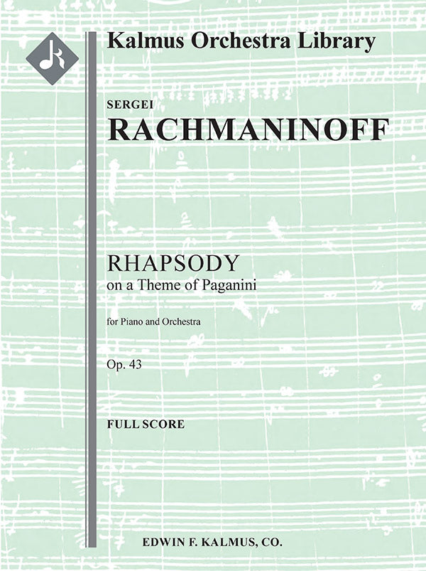 Rhapsody on a Theme of Paganini, Op. 43 Cover Image