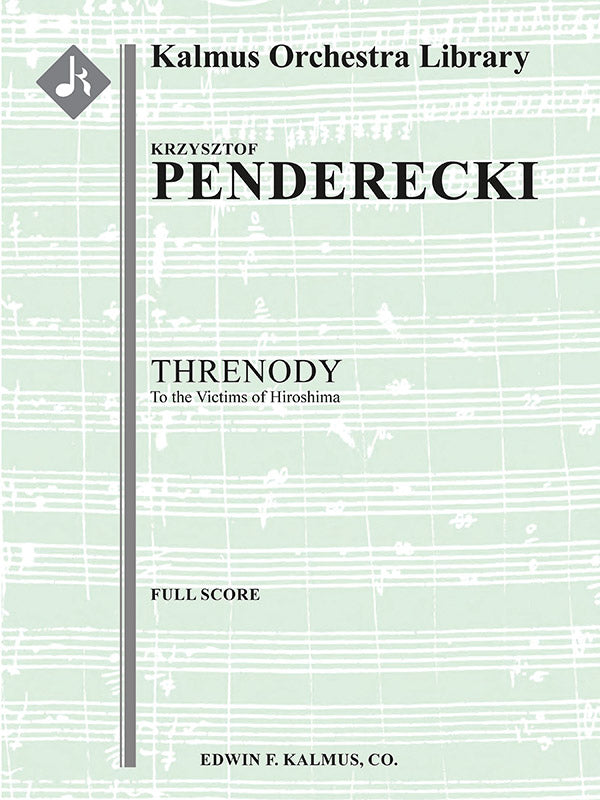 Threnody to the Victims of Hiroshima Cover Image