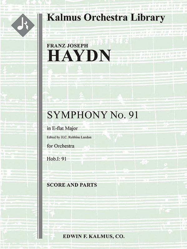 Symphony No. 91 in E-flat (Hob. I:91; critical ed.) Cover Image