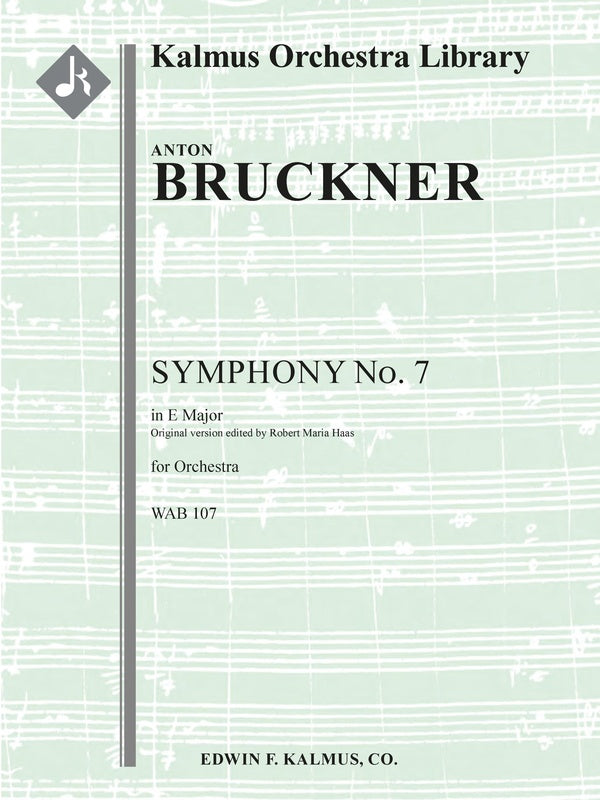 Symphony No. 7 in E, WAB 107 [Original version, 1881-1883] Cover Image