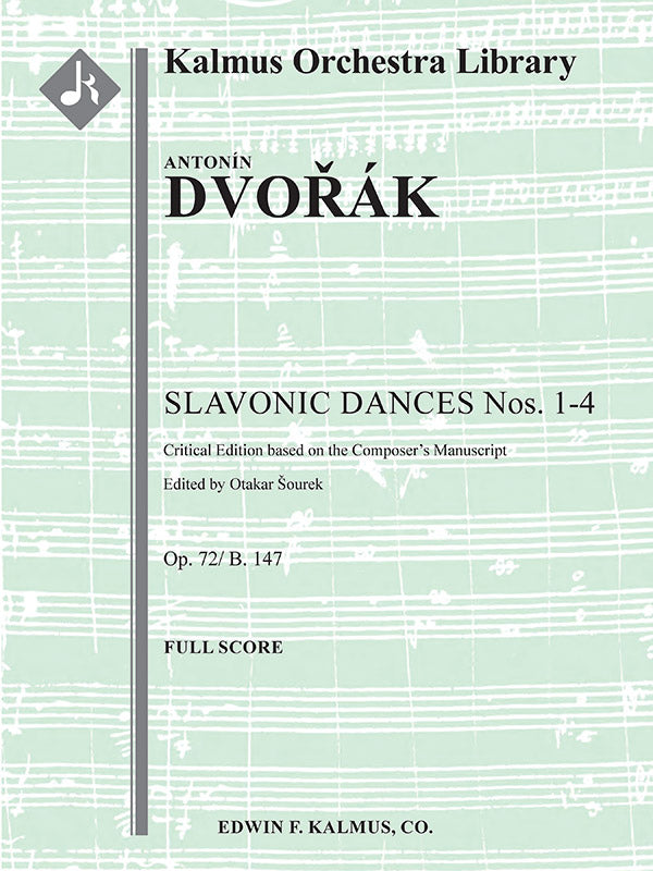 Slavonic Dances Op. 72/B. 147, Nos. 1-4, critical edition Cover Image