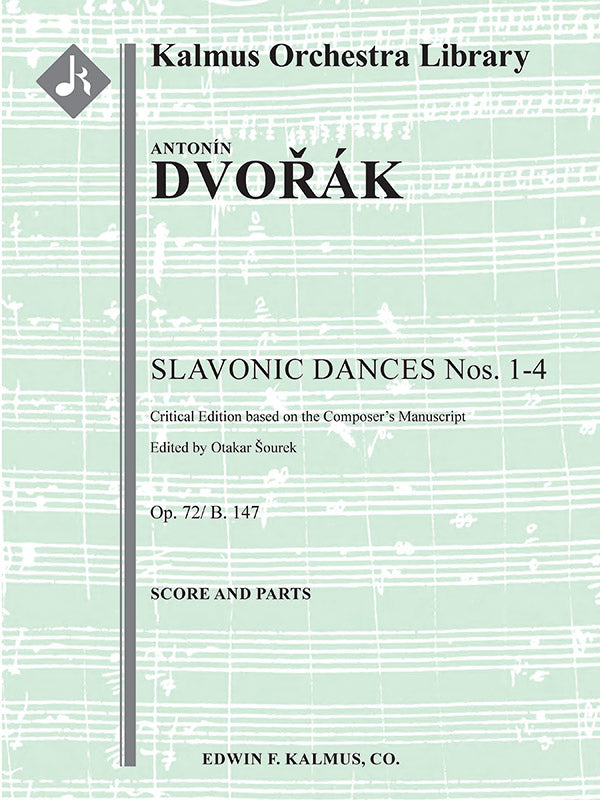 Slavonic Dances Op. 72/B. 147, Nos. 1-4, critical edition Cover Image