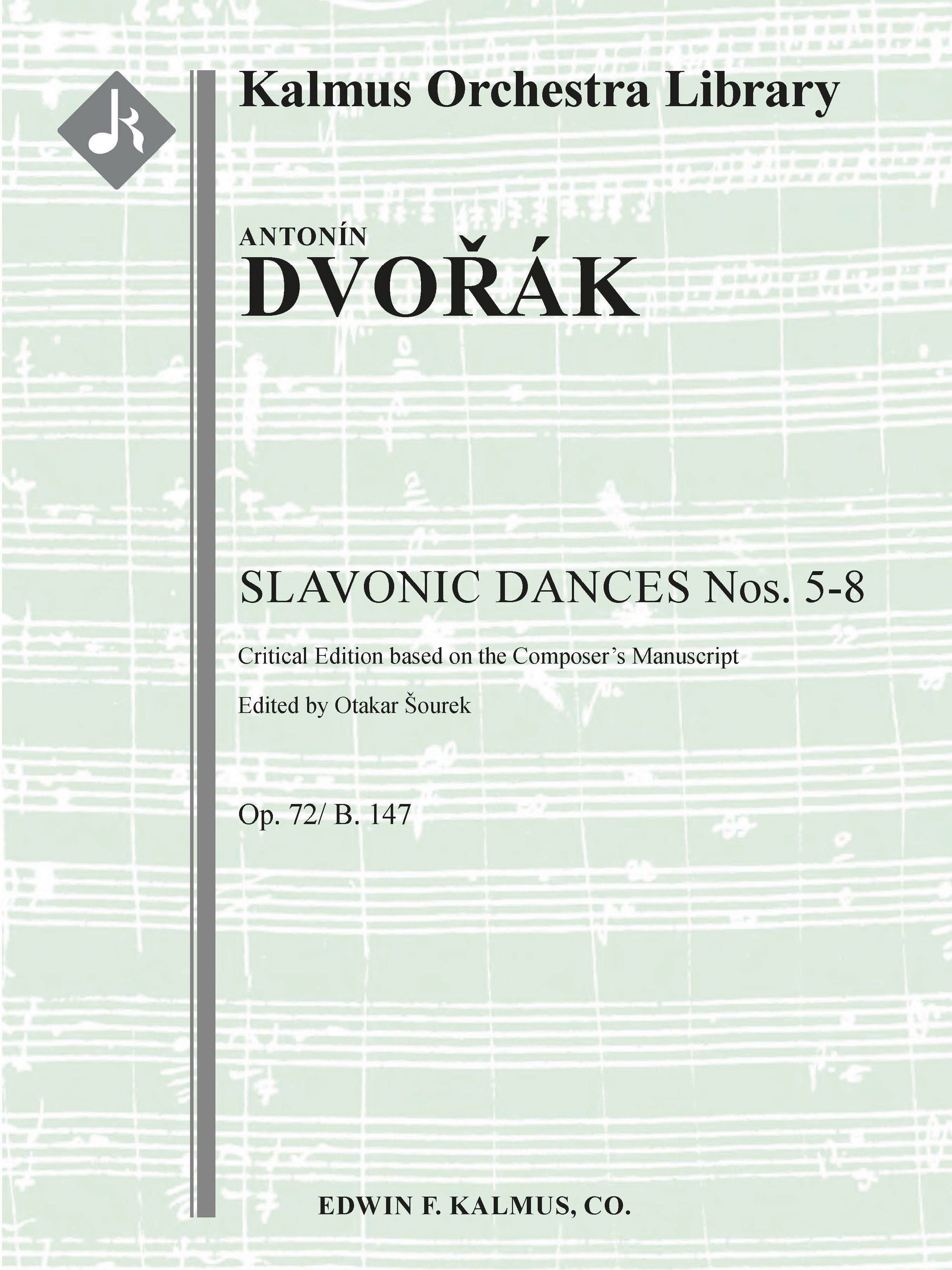 Slavonic Dances Op. 72/B. 147, Nos. 5-8, critical edition Cover Image