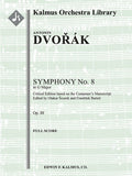 Symphony No. 8 in G, Op. 88, B. 163 (critical edition) Cover Image
