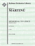 Memorial to Lidice (Pamatnik Lidicim), H. 296 Cover Image