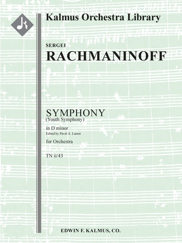 Symphony in D minor (Youth Symphony), TN ii/43 [Lamm] Cover Image