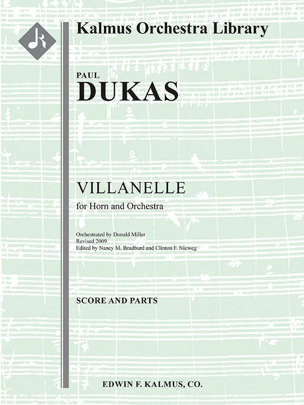 Villanelle for Horn and Orchestra Cover Image