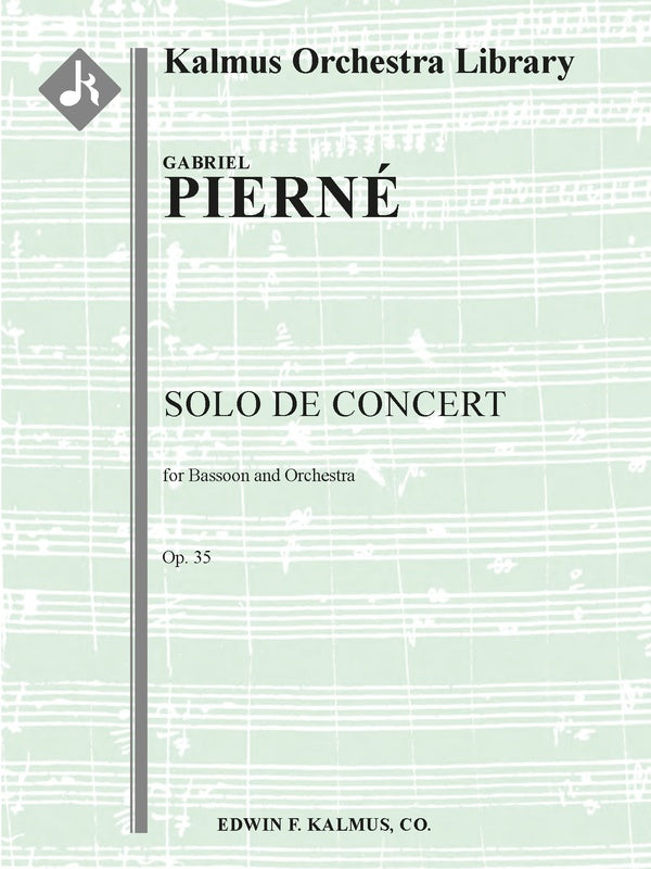 Solo de Concert for Bassoon, Op. 35 Cover Image