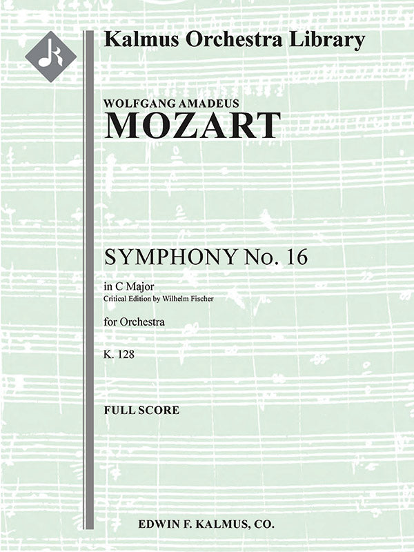 Symphony No. 16 in C, K. 128 (critical edition) Cover Image