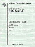 Symphony No. 16 in C, K. 128 (critical edition) Cover Image