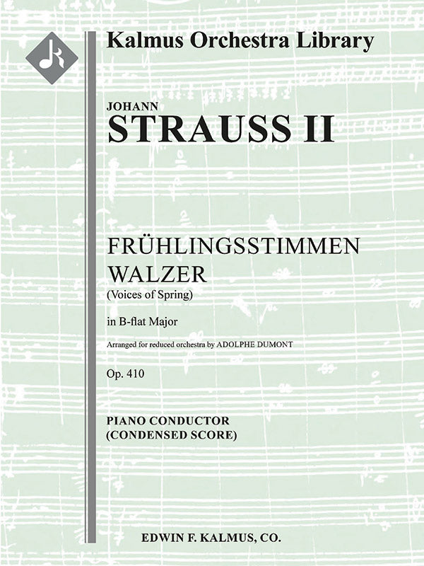 Fruehlingsstimmen Walzer, Op. 410 (Voices of Spring) Cover Image