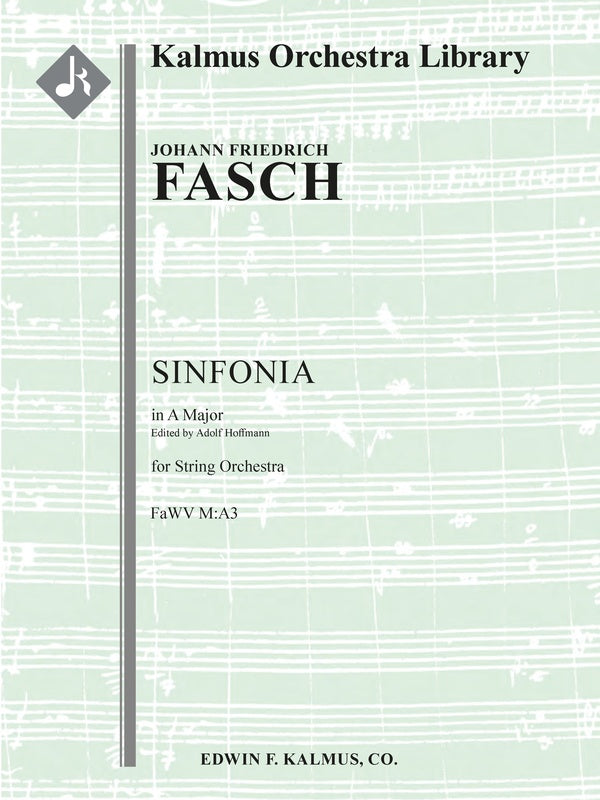 Sinfonia in A, FaWV M:A3 Cover Image
