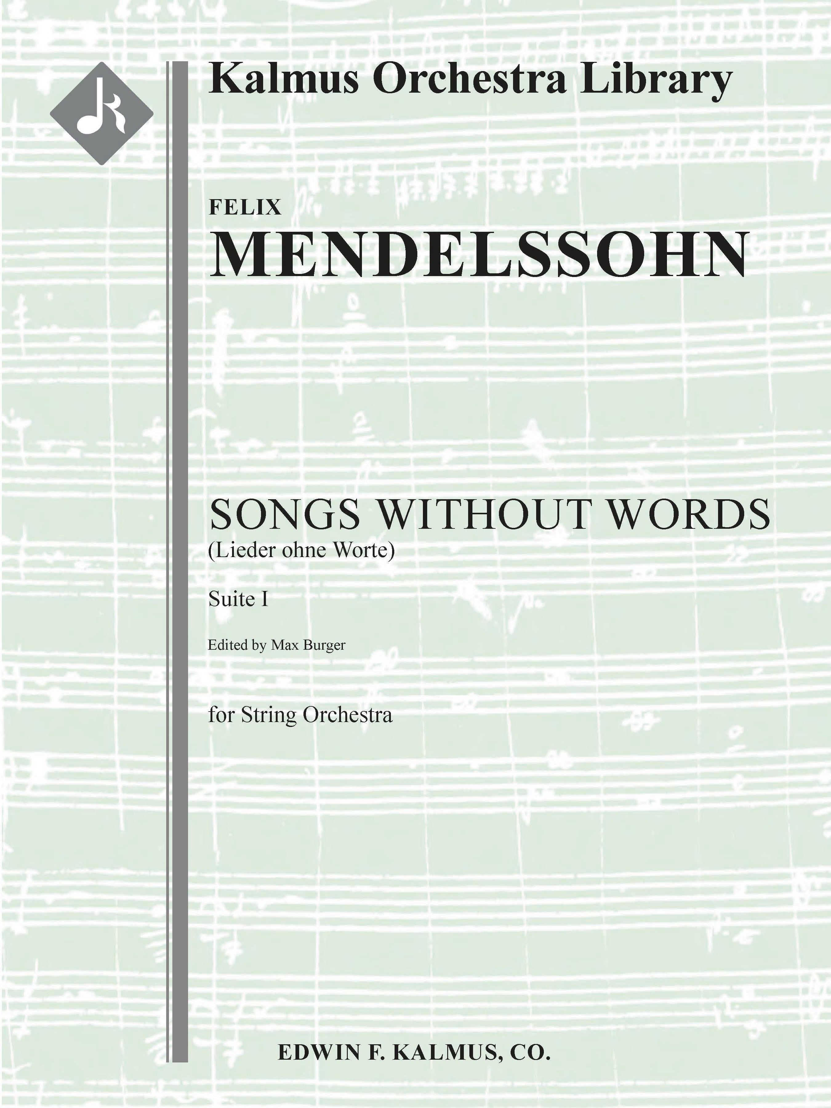 Songs Without Words (Lieder Ohne Worte): Suite I Cover Image