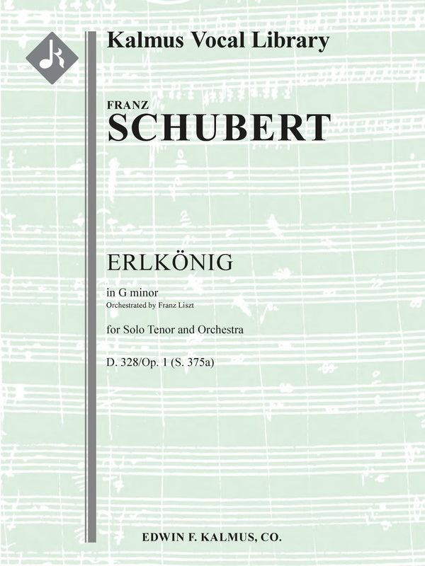 Erlkoenig, D. 328/Op. 1 (S. 375a) [G minor] Cover Image
