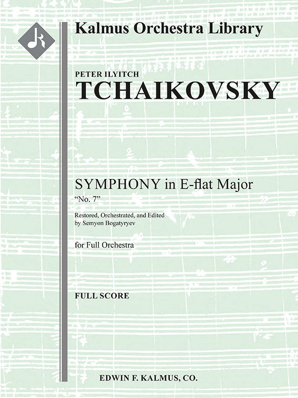Symphony No. 7 in E-flat, Op. Posth. [arrangement from incomplete fragments] Cover Image