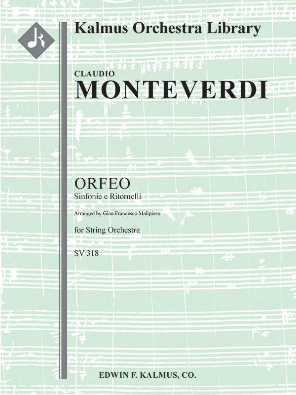 Orfeo, SV 318: Sinfonie e Ritornelli (Malipiero) Cover Image