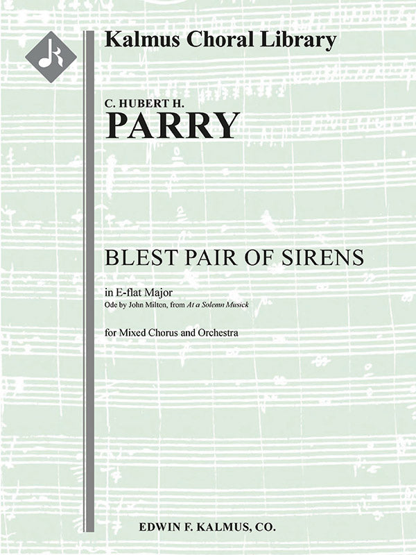 Blest Pair of Sirens (At a Solemn Music) Cover Image