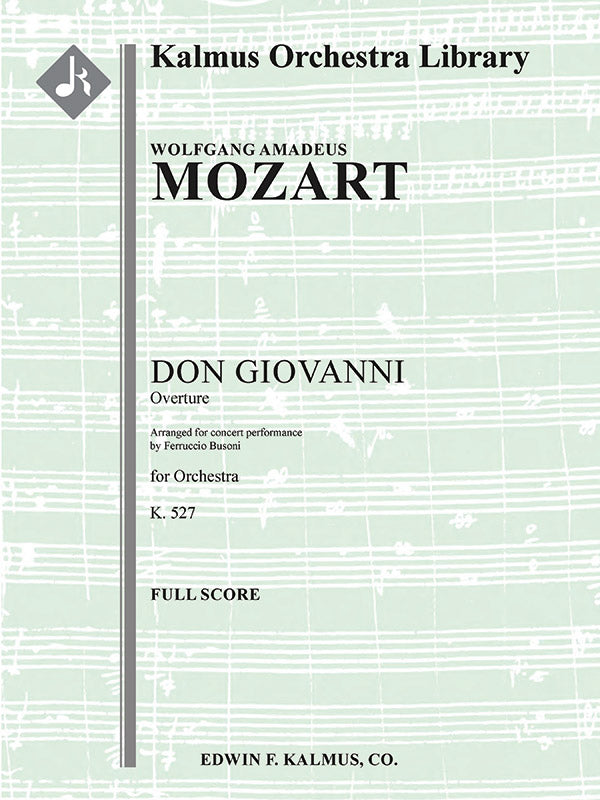 Don Giovanni, K. 527: Overture (Concert Version by Busoni) Cover Image
