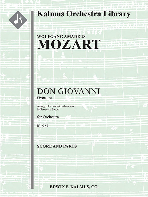 Don Giovanni, K. 527: Overture (Concert Version by Busoni) Cover Image