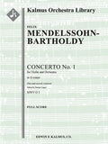 Violin Concerto No. 1 in D minor, MWV O 3 (2nd version) Cover Image