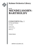 Violin Concerto No. 1 in D minor, MWV O 3 (2nd version) Cover Image