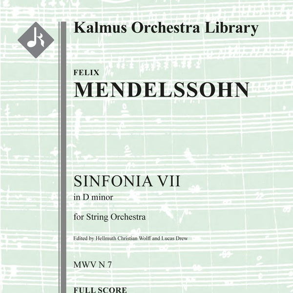 Sinfonia No. 7: String Symphony in D minor Cover Image