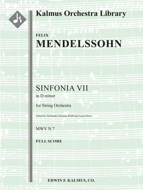Sinfonia No. 7: String Symphony in D minor Cover Image