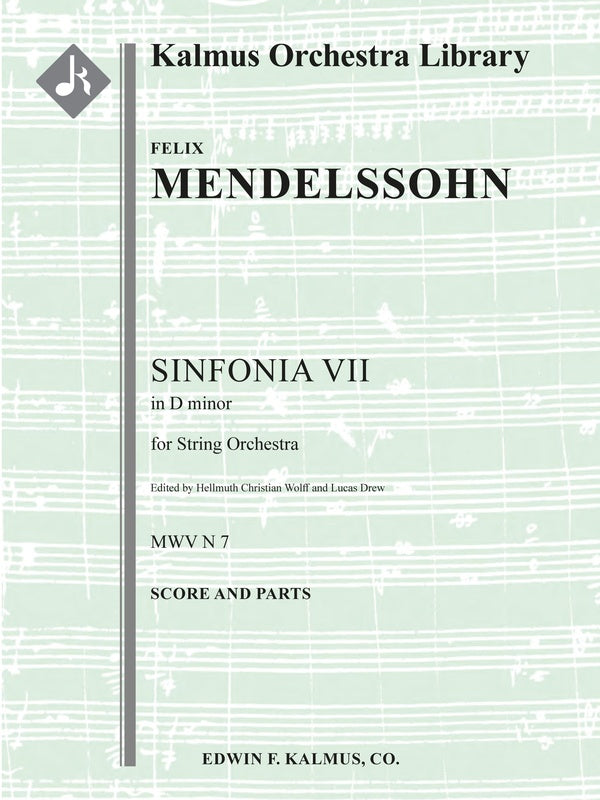 Sinfonia No. 7: String Symphony in D minor Cover Image