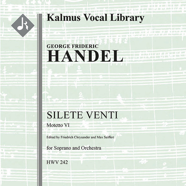 Silete Venti, HWV 242 Cover Image