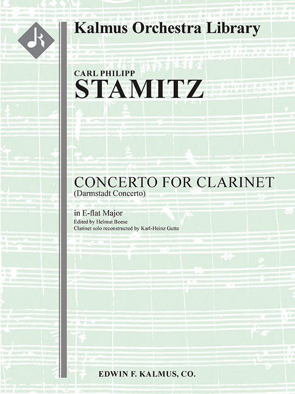 Concerto for Clarinet in E-flat (Darmstadt Concerto) Cover Image