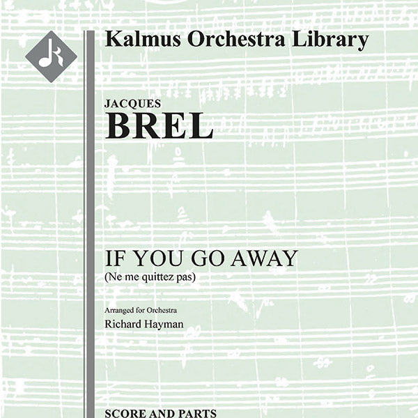 If You Go Away (Ne me quitte pas) Cover Image