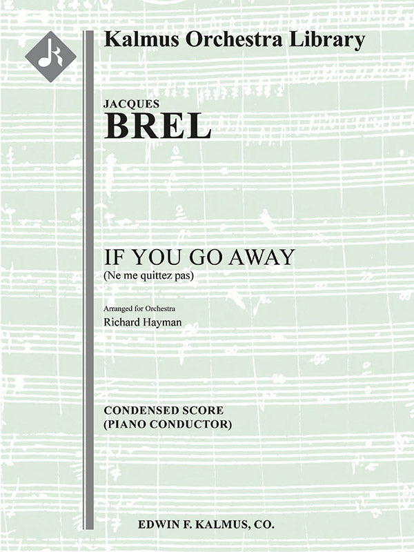 If You Go Away (Ne me quitte pas) Cover Image