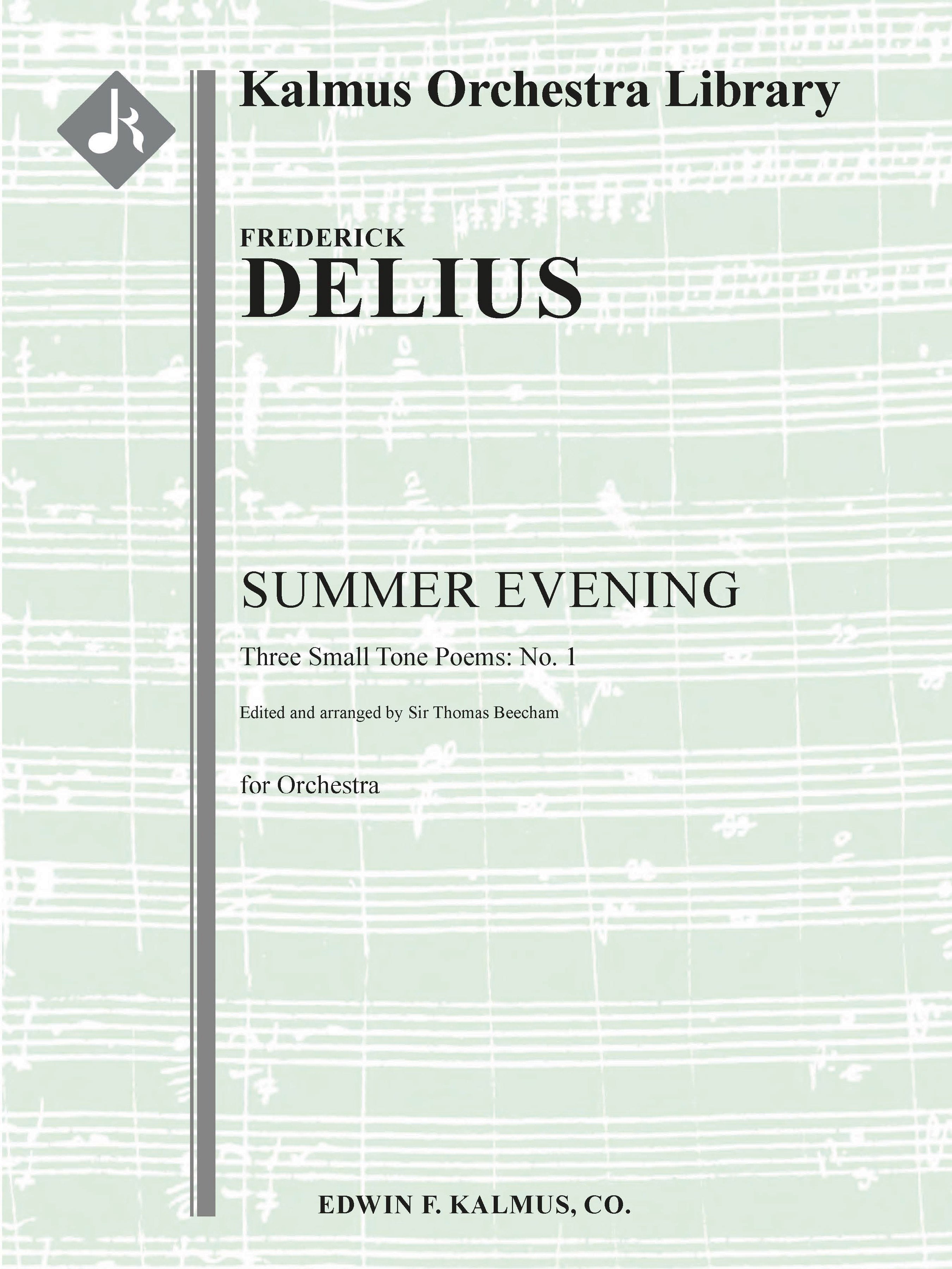 Summer Evening [Three Small Tone Poems, No. 1] Cover Image
