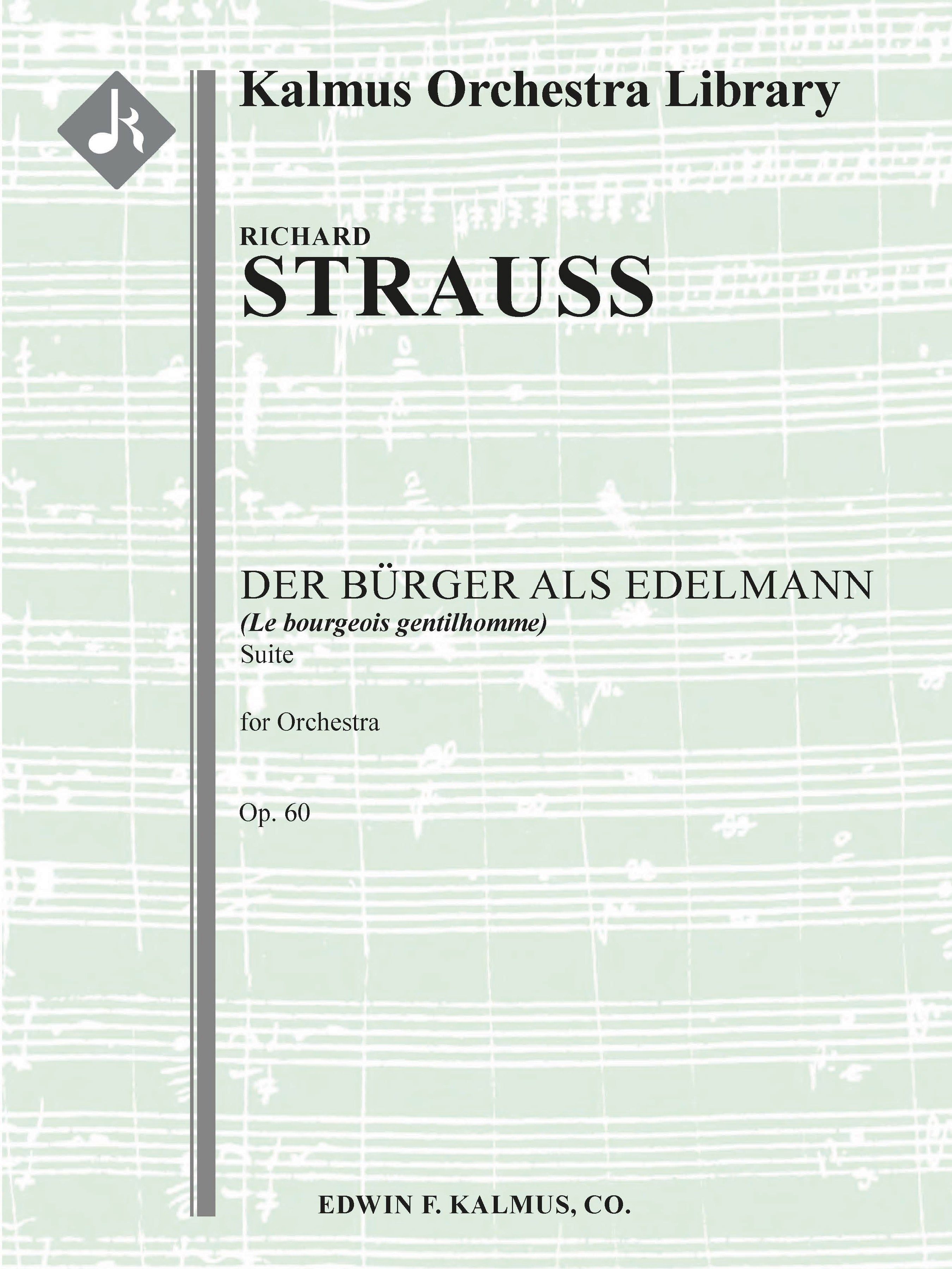 Der Buerger als Edelmann Suite, Op. 60-IIIa/ TrV 228c (Le Bourgeois Gentilhomme) Cover Image