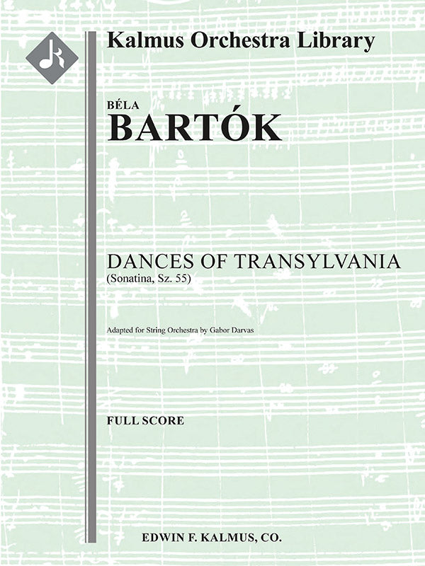 Dances of Transylvania (Sonatina, Sz. 55) Cover Image